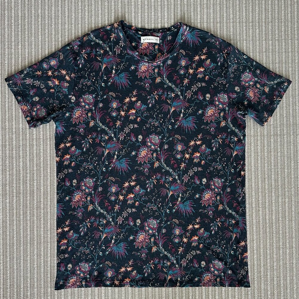 Etro Men's Floral Print T-Shirt Size XL